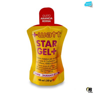 +WATT STAR GEL+ BOX 50pz 40ml gel con vitargo beta alanina HMB maltodestrine CARBOIDRATI - ENERGETICI