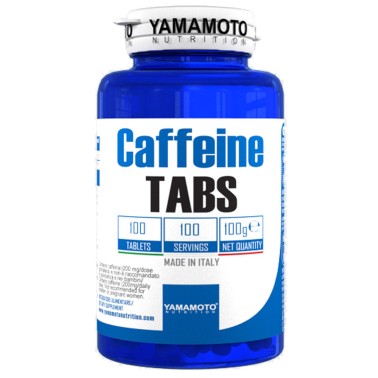 Caffeine TABS di YAMAMOTO NUTRITION - 100 cpr - 100 dosi CAFFEINA