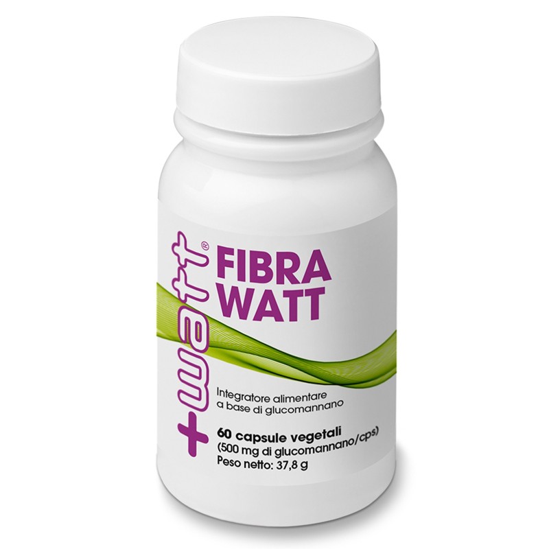 +WATT Fibra Watt Integratore di Glucomannano con vit b6 controllo Appetito Fame BENESSERE-SALUTE