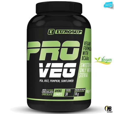 Eurosup Pro Veg 900 gr Proteine Vegane del Riso Pisello Zucca e Girasole PROTEINE