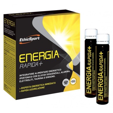 ETHIC SPORT Energia Rapida+ 10 flaconi da 25ml PRE ALLENAMENTO