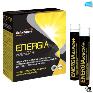 ETHIC SPORT Energia Rapida+ 10 flaconi da 25ml PRE ALLENAMENTO