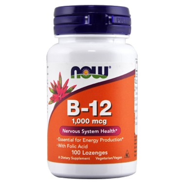 NOW FOODS B-12 100 cpr 1000 mcg VITAMINE