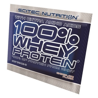 SCITEC 100% Whey Protein BUSTA MONODOSE da 30 gr. Proteine Siero del Latte in vendita su Nutribay.it