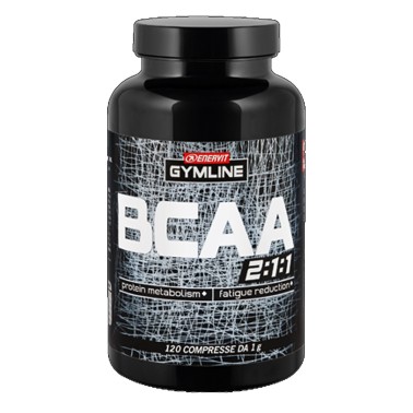 ENERVIT Gymline Muscle BCAA 120 cpr Aminoacidi ramificati con Vitamine B1 e B6 in vendita su Nutribay.it