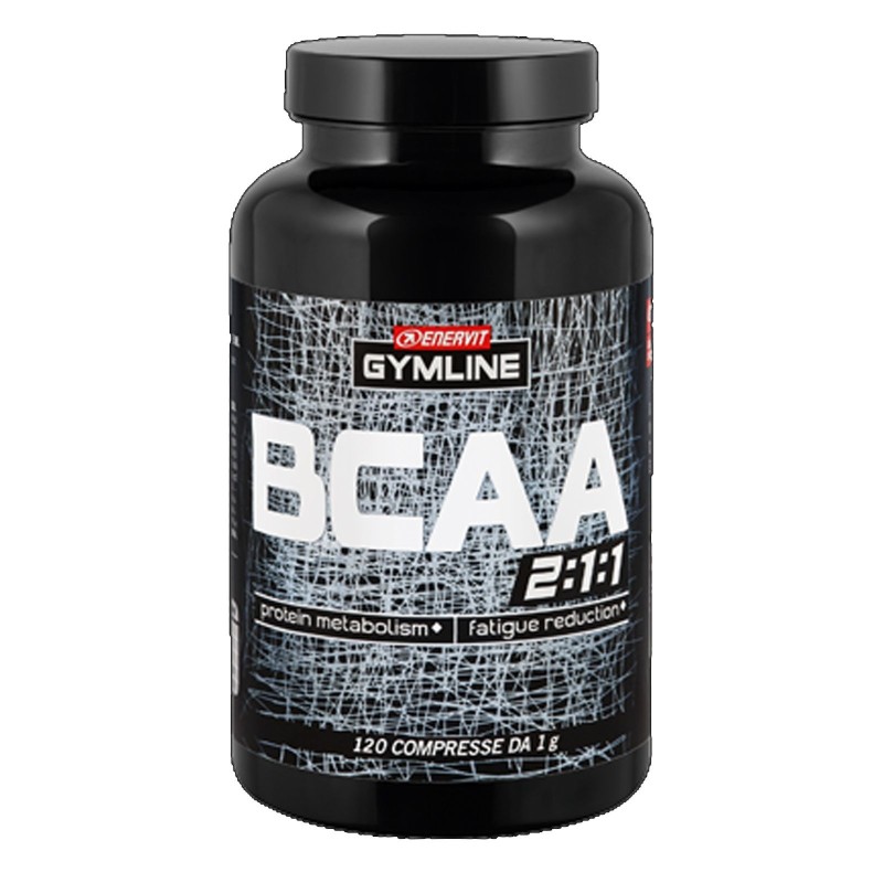 ENERVIT Gymline Muscle BCAA 120 cpr Aminoacidi ramificati con Vitamine B1 e B6 AMINOACIDI BCAA