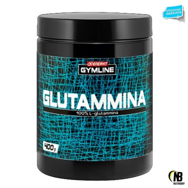 ENERVIT Gymline Muscle 400 gr. L-Glutammina 100% Integratore di Glutammina GLUTAMMINA