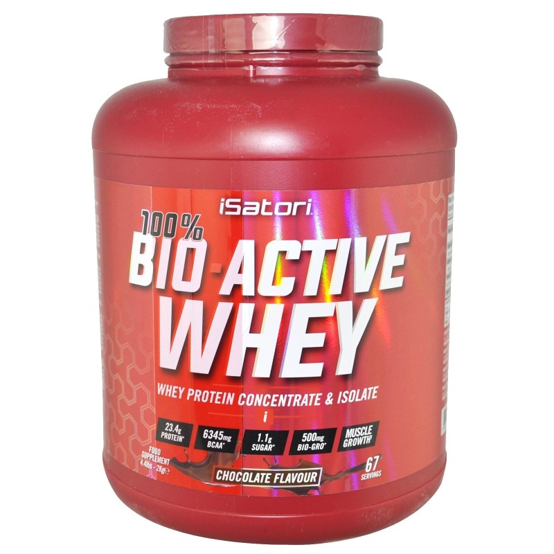 ISATORI Bio-Active 100% Whey 2 KG Proteine con BIO-GROPEPTIDES PROTEINE