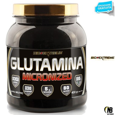 BIO-EXTREME SPORT NUTRITION Glutamina micronized - 400 gr GLUTAMMINA