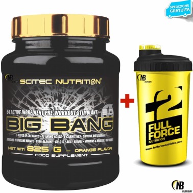 SCITEC BIG BANG 3.0 825g PRE WORKOUT CREATINA BCAA CITRULLINA BETA ALANINA AAKG PRE ALLENAMENTO