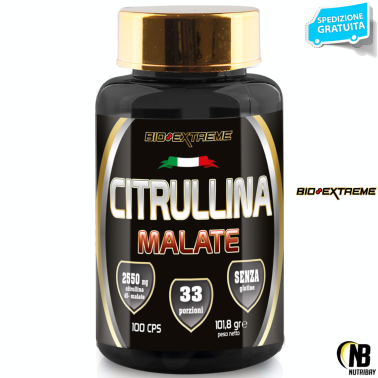 BIO-EXTREME SPORT NUTRITION Citrullina Malate - 100 CAPS PRE ALLENAMENTO