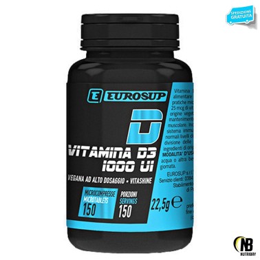 EUROSUP Vitamina D3 1000UI 150 micro compresse VITAMINE