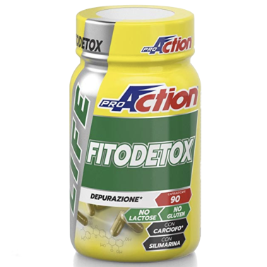 Proaction Fito Detox 90 cps Curcuma Cardo Mariano Tarassaco Spirulina Carciofo BENESSERE-SALUTE