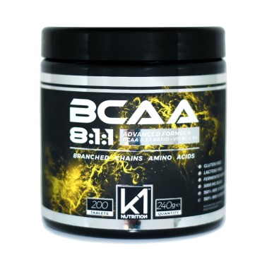 K1 Nutrition BCAA 8:1:1 200 cpr Aminoacidi Ramificati 811 con Vitamina B1 e B6 AMINOACIDI BCAA 8.1.1