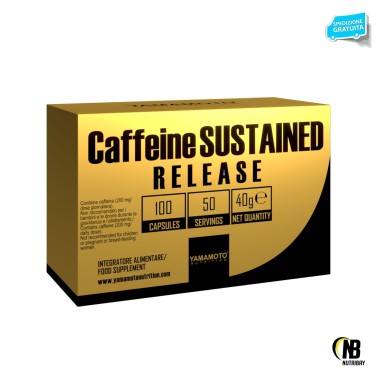 Caffeine SUSTAINED RELEASE di YAMAMOTO NUTRITION - 100 cps - 50 dosi CAFFEINA