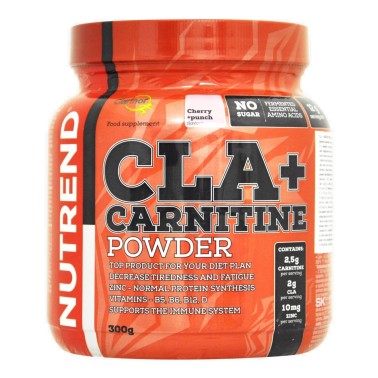 NUTREND CLA+ Carnitine Powder 300 grammi BRUCIA GRASSI TERMOGENICI