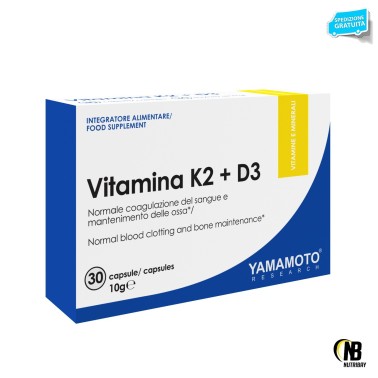 YAMAMOTO NUTRITION Vitamina K2 + D3 30 capsule VITAMINE