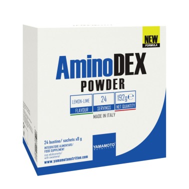 YAMAMOTO NUTRITION AminoDEX® POWDER 24 buste da 8 grammi AMINOACIDI COMPLETI / ESSENZIALI