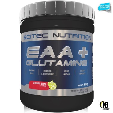 SCITEC NUTRITION EAA+ Glutamina 300 gr AMINOACIDI COMPLETI / ESSENZIALI