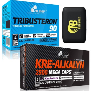 OLIMP NUTRITION KREA ALKALYN 2500 + TRIBULUS TERRESTRIS TRIBUSTERON 90 PROMO PACK!