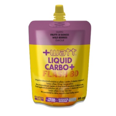 +WATT Liquid Carbo+ FLASH 80 CARBOIDRATI - ENERGETICI