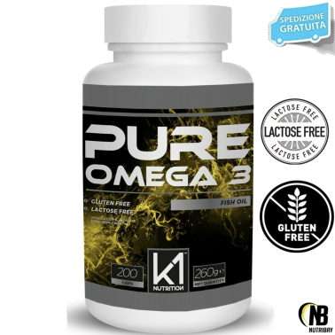 K1 Nutrition PURE OMEGA 3 Fish Oil 200 perle OMEGA 3