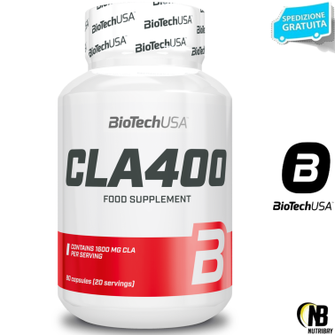 Biotech Usa Cla 400 80 perle Integratore alimentare di Acido Linoleico Coniugato BENESSERE-SALUTE