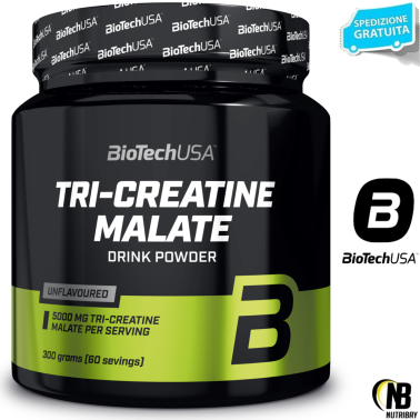 BIOTECH USA Tri-Creatine Malate 300 gr CREATINA