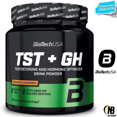 Biotech Usa TST+GH 300 gr DAA AKG glutammina carnitina ornitina zinco magnesio TONICI