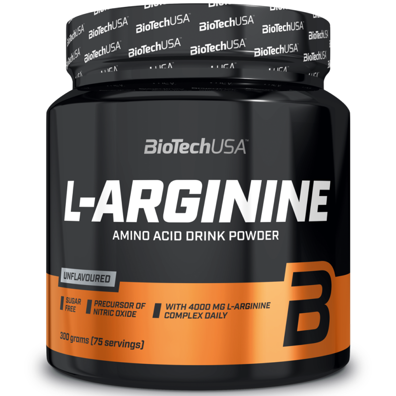 Biotech Usa L-Arginine 300gr Integratore di Arginina in Polvere - Ossido Nitrico ARGININA