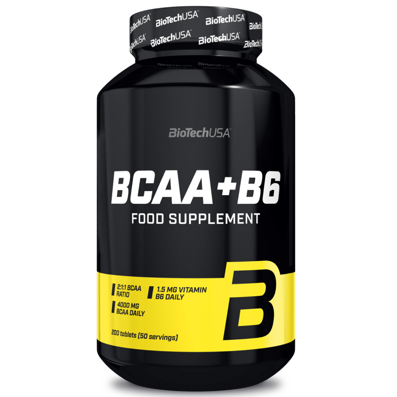 Biotech Bcaa + b6 200 cpr. Aminoacidi Ramificati 2:1:1 da 1 gr. + Vitamina B6 AMINOACIDI BCAA