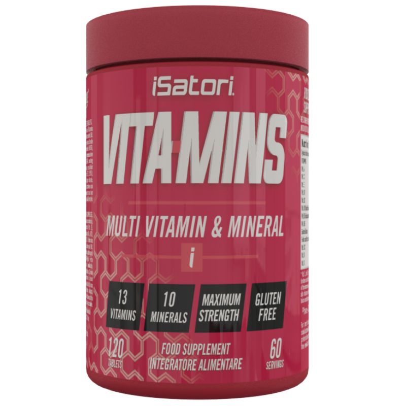 ISATORI VITA-MINS 120 cpr. VITAMINS VITAMINE MULTIVITAMINICO E MINERALI COMPLETO VITAMINE