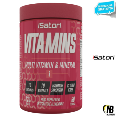 ISATORI VITA-MINS 120 cpr. VITAMINS VITAMINE MULTIVITAMINICO E MINERALI COMPLETO VITAMINE