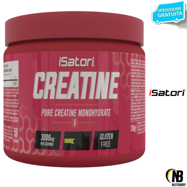 ISATORI Creatine 200 gr Creatina Monoidrato Pura Polvere Creapure CREATINA