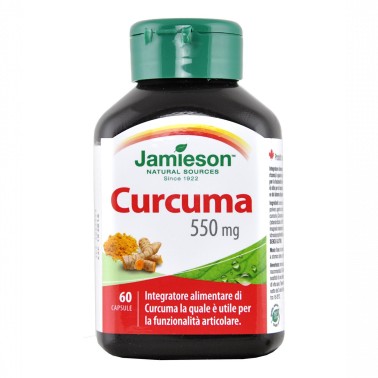 JAMIESON Curcuma 550mg 60 capsule RIMEDI NATURALI