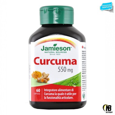 JAMIESON Curcuma 550mg 60 capsule RIMEDI NATURALI