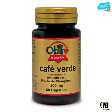 Obire Caffè Verde 200 mg - 60 cpr BRUCIA GRASSI TERMOGENICI