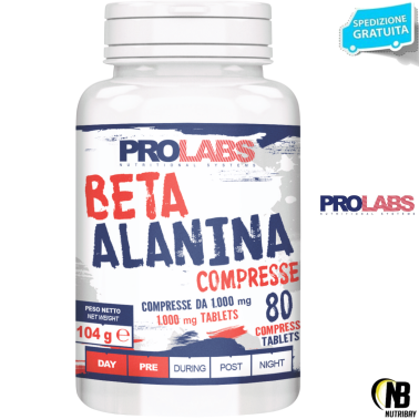 Prolabs Beta Alanina 80 cpr. Precursore Carnosina Antiossidante PRE ALLENAMENTO