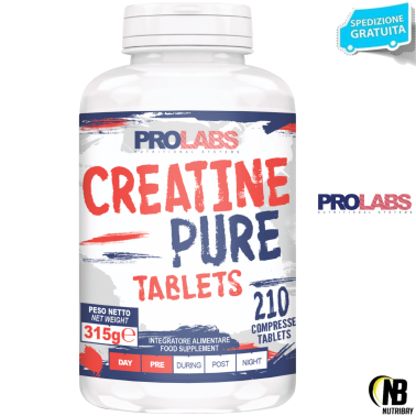 Prolabs CReatine Pure Tablets 210 cpr. Pura Creatina Monoidrato il Compresse CREATINA