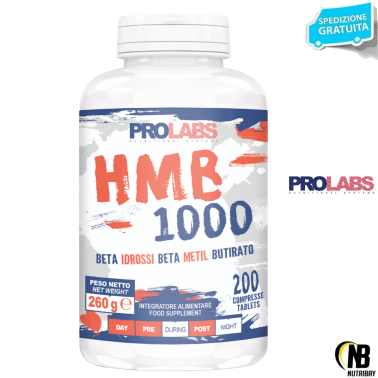 Prolabs HMB 1000 200 cpr Beta idrossi beta metil butirato TONICI