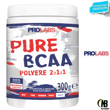 Prolabs Pure BCAA 2:1:1 300 gr. Aminoacidi Ramificati in polvere senza gusto AMINOACIDI BCAA