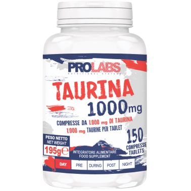 Prolabs Taurina 150 compresse da 1 gr. Integratore di Aminoacido Taurina in vendita su Nutribay.it
