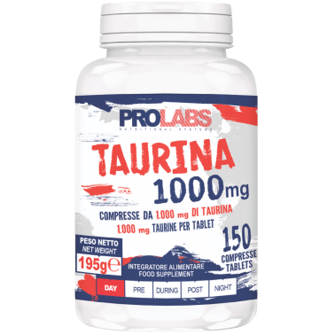 Prolabs Taurina 150 compresse da 1 gr. Integratore di Aminoacido Taurina TAURINA