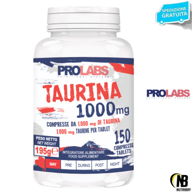 Prolabs Taurina 150 compresse da 1 gr. Integratore di Aminoacido Taurina TAURINA