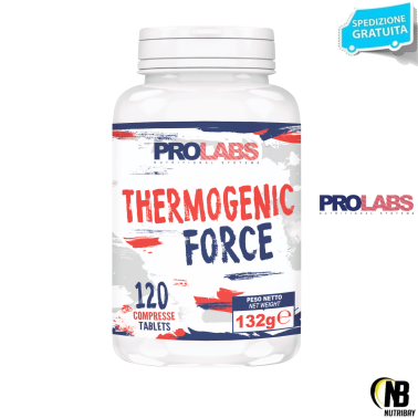 PROLABS Thermogenic Force 120 cpr. Potente Termogenico con Tirosina e Citrus BRUCIA GRASSI TERMOGENICI