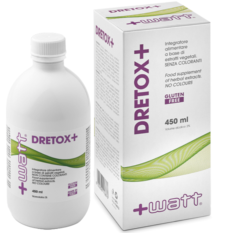 +WATT Dretox+ 450 ml Drenante con Carciofo Betulla Tarassaco The Verde DRENANTI DIURETICI