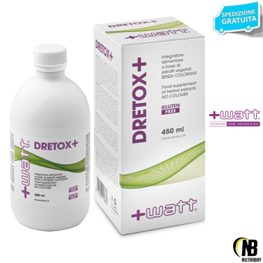 +WATT Dretox+ 450 ml Drenante con Carciofo Betulla Tarassaco The Verde DRENANTI DIURETICI