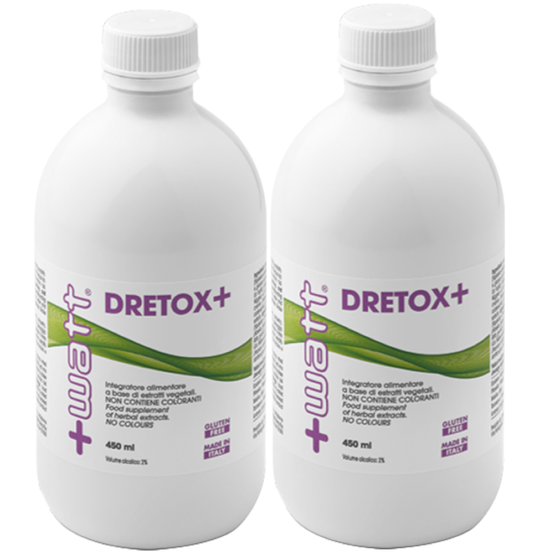 +WATT Dretox+ 2x450ml Depurativo Snellente Diuretico Drenante anti Cellulite DRENANTI DIURETICI