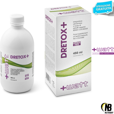 +Watt Dretox+ 450ml Drenante Snellente al tarassaco e betulla anti Cellulite DRENANTI DIURETICI