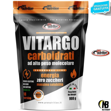 Pronutrition Vitargo busta 908gr carboidrati ad alto peso molecolare CARBOIDRATI - ENERGETICI